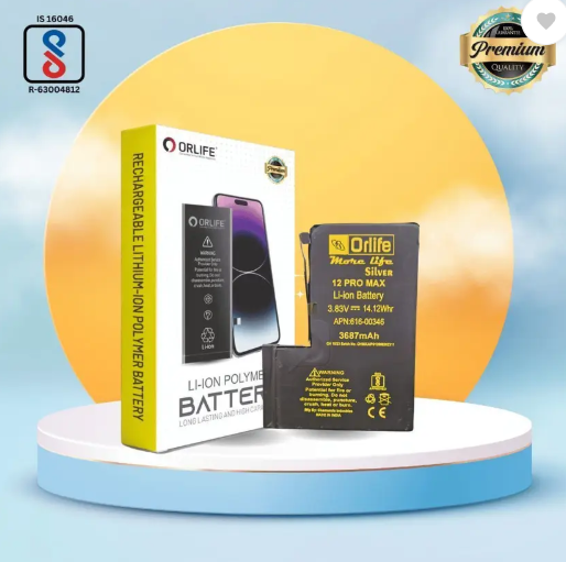 🔋 Orlife Mobile Battery for iPhone 12 Pro Max – 3687 mAh | 1-Year Replacement Warranty - Image 3