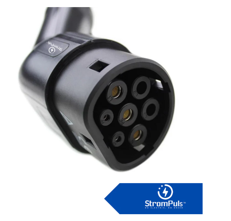 STROMPULS® Type 2 EV Charger Gun with 5 Meter Cable | 32A Fast Charging | Compatible with All Type 2 Electric Cars - Image 3