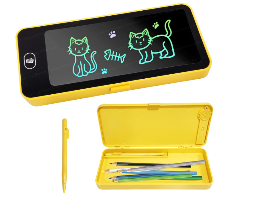 👇 🧩 One Reach 4-in-1 Kids Learning & Fun Combo Pack (Writing Tablet Pencil Case + SlingPuck Basketball Game + Lovely-5 Family Game + LED Fidget Spinner Wristband) - Image 8