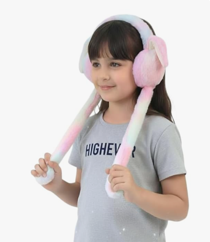 🧣 One Reach Winter & Hygiene Essentials Combo Pack (2-in-1) (Moving Rabbit Ear Plush Earmuffs + Disposable Underarm Sweat Pads – Pack of 10) - Image 11