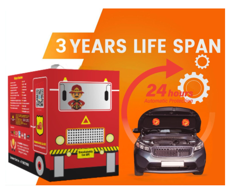 🔥 One Reach | AFE Car Auto Fire Extinguisher – Automatic Magnetic Vehicle Fire Safety Device (Multi-Class Fire Protection)